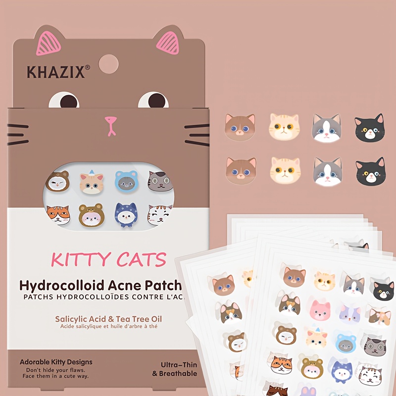 Face Moisturizer - 120PCS Cartoon Cat Pimple Patch |