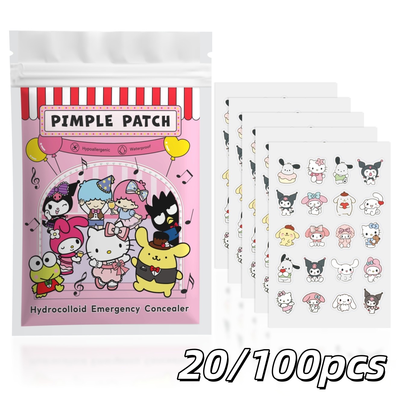 20/100pcs Hello Kitty Hydrocol - огляд і ціна Face Moisturizer
