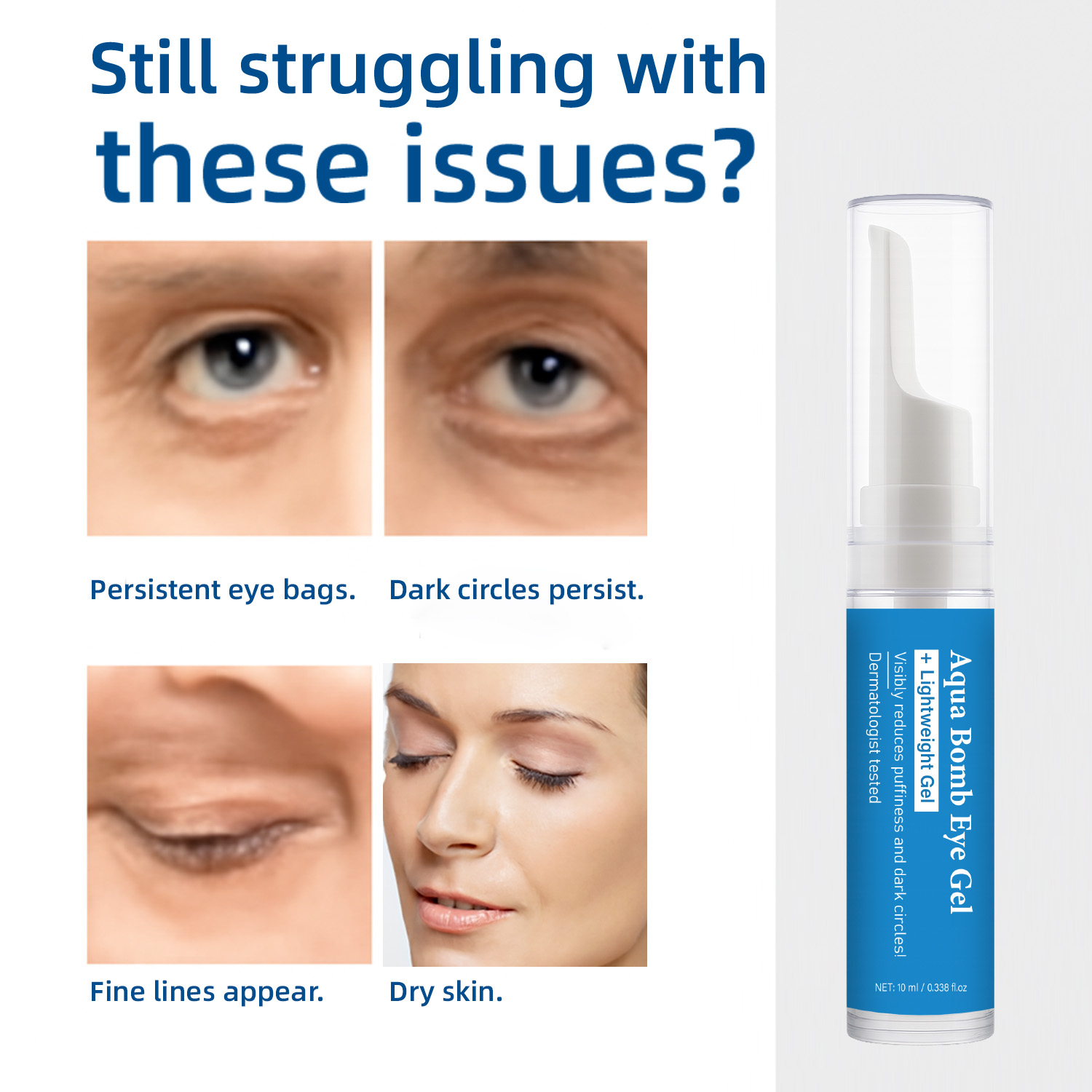Aqua Cooling Eye Gel Caffeine  - огляд і ціна Vitamin C Serum